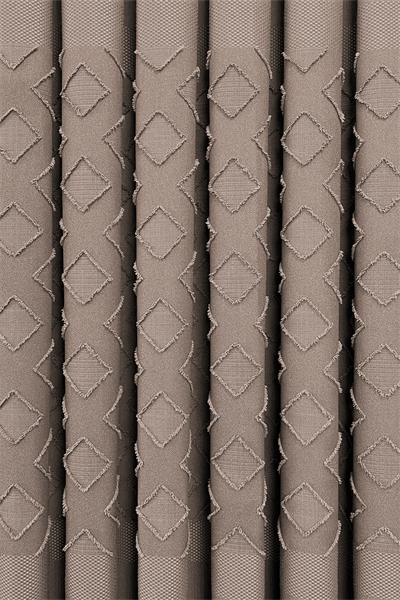 Keten Serisi Aztek Desen Sütlü Kahve Pano Fon Perde