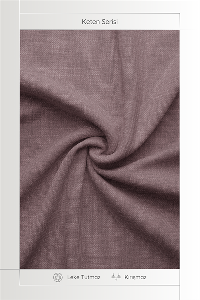 Keten Serisi Gül Kurusu Fon Perde