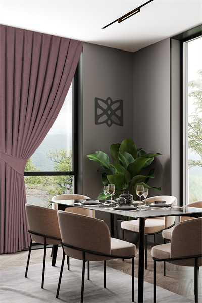 Keten Serisi Gül Kurusu Fon Perde