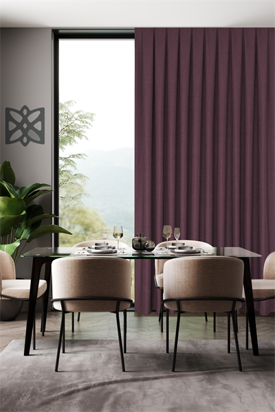 Keten Serisi Mor Fon Perde