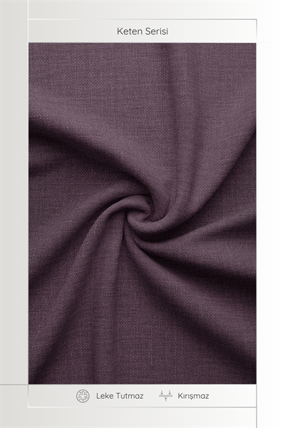 Keten Serisi Mor Fon Perde