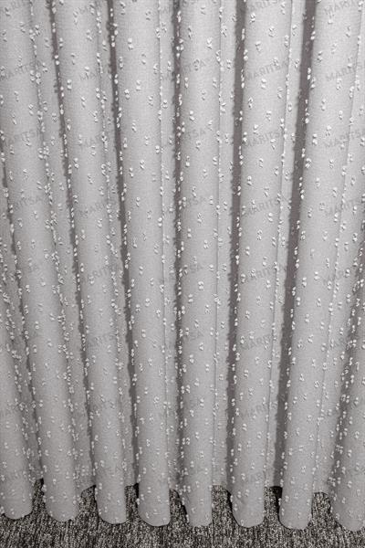 Keten Serisi Ponpon Desen Açık Bej Fon Perde