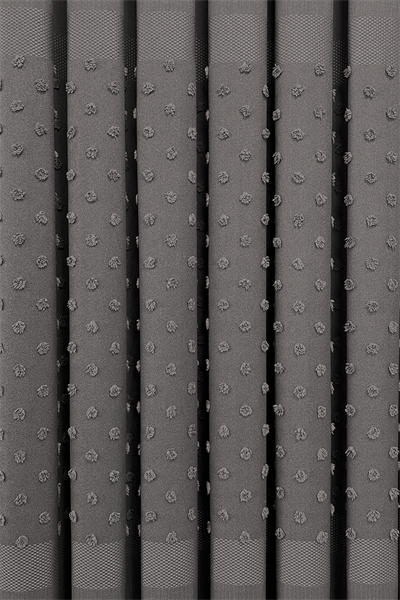 Keten Serisi Ponpon Desen Antrasit Pano Fon Perde