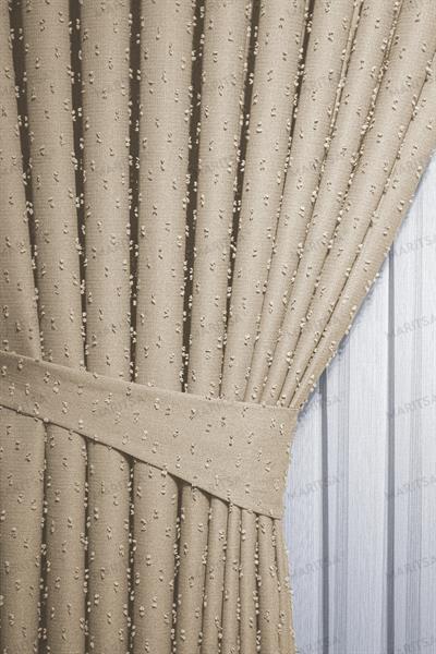 Keten Serisi Ponpon Desen Bal Köpüğü Fon Perde