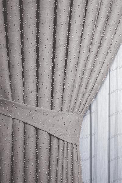 Keten Serisi Ponpon Desen Bej Fon Perde