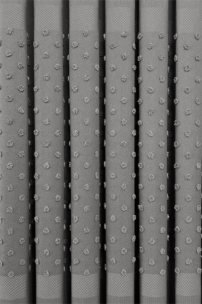 Keten Serisi Ponpon Desen Gri Pano Fon Perde