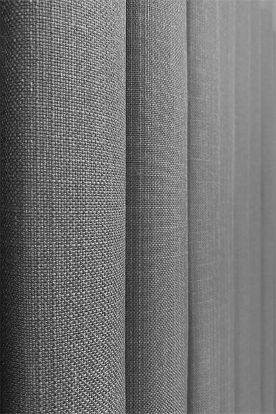 Keten Serisi Ponpon Desen Gri Pano Fon Perde