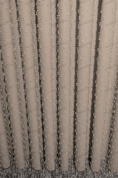 Keten Serisi Ponpon Desen Hasır Fon Perde