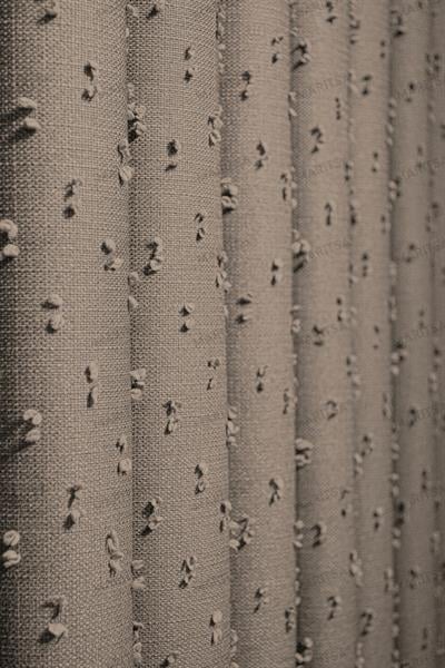 Keten Serisi Ponpon Desen Hasır Fon Perde