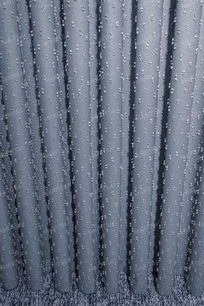 Keten Serisi Ponpon Desen İndigo Fon Perde