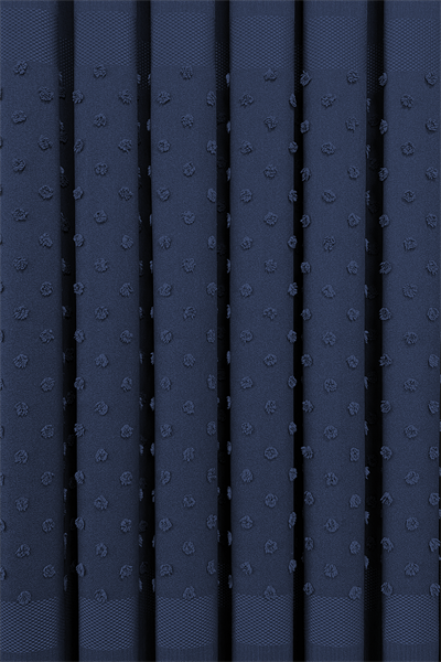 Keten Serisi Ponpon Desen Lacivert Pano Fon Perde