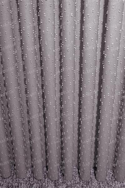 Keten Serisi Ponpon Desen Pudra Fon Perde