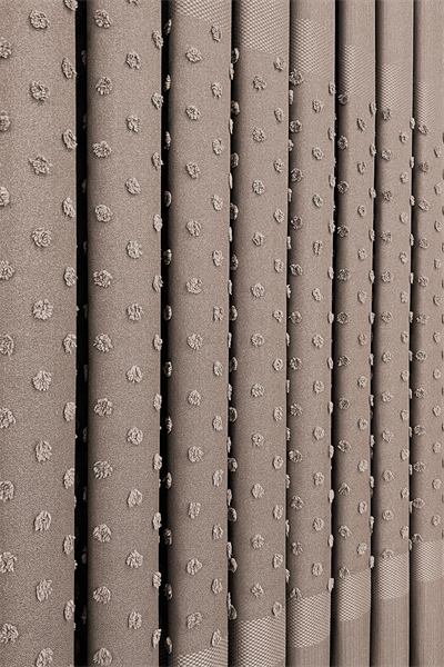 Keten Serisi Ponpon Desen Sütlü Kahve Pano Fon Perde