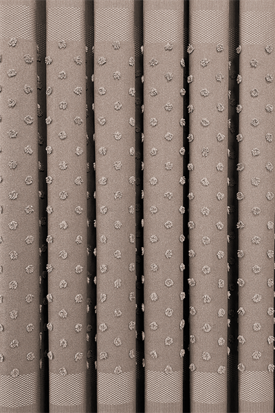 Keten Serisi Ponpon Desen Sütlü Kahve Pano Fon Perde