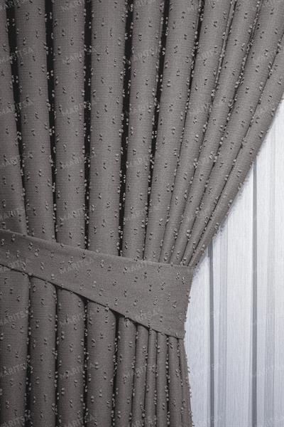 Keten Serisi Ponpon Desen Vizon Fon Perde