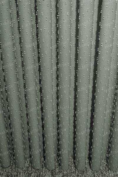 Keten Serisi Ponpon Desen Yeşil Fon Perde