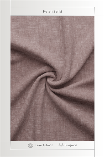 Keten Serisi Pudra Fon Perde