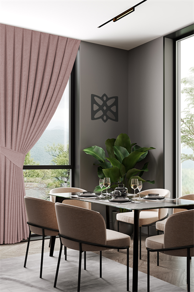 Keten Serisi Pudra Fon Perde