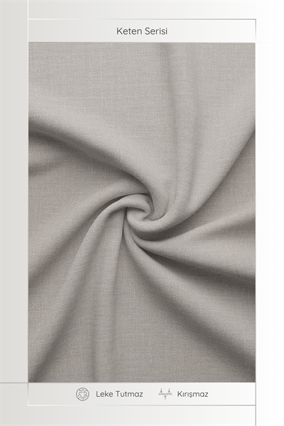 Keten Serisi Taş Fon Perde
