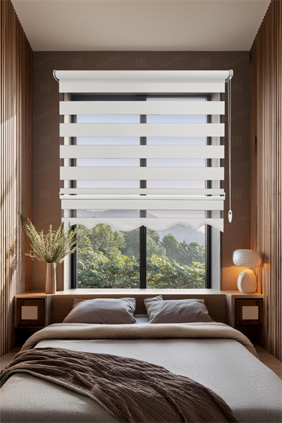 Klasik Ekru Zebra Stor Perde