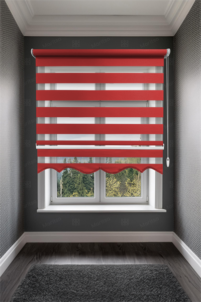 Klasik Kırmızı Zebra Stor Perde