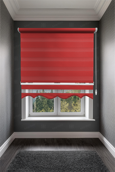 Klasik Kırmızı Zebra Stor Perde