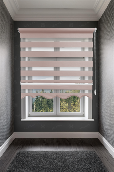 Klasik Pudra Zebra Stor Perde