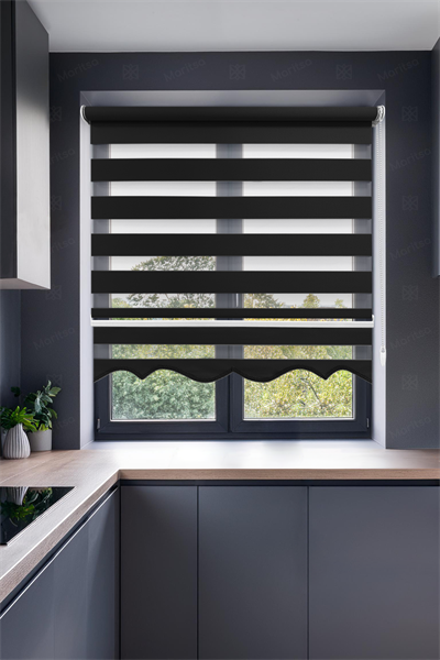 Klasik Siyah Zebra Stor Perde