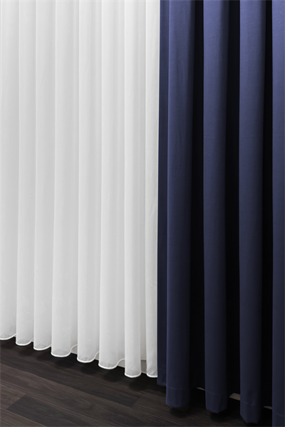 Krep Serisi Efektli Sade Ekru Tül Perde