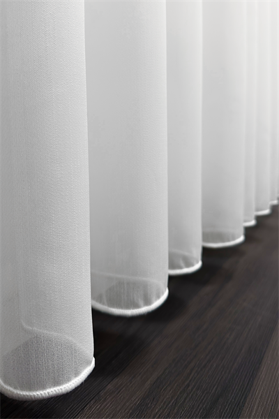 Krep Serisi Efektli Sade Ekru Tül Perde