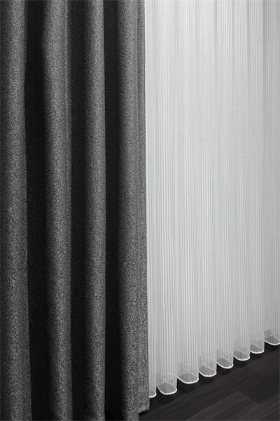 Linea Serisi Kalın Çizgili Gramajlı Tül Perde