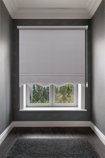 Mat Polyester Açık Gri Stor Perde