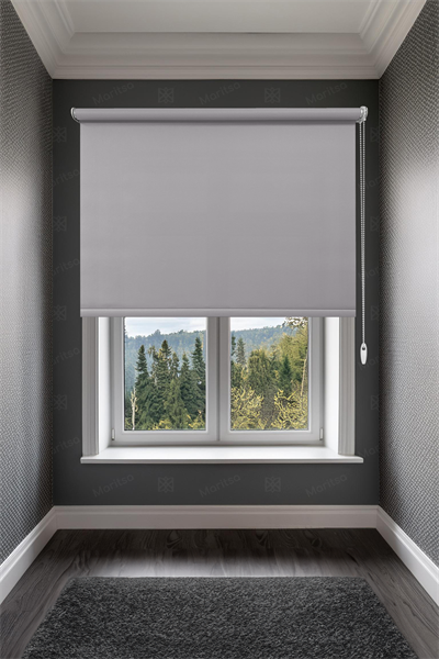 Mat Polyester Açık Gri Stor Perde