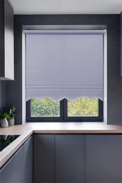 Mat Polyester Açık Mavi Stor Perde