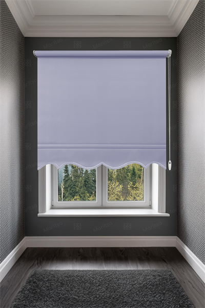 Mat Polyester Açık Mavi Stor Perde