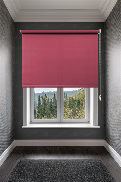 Mat Polyester Ahududu Stor Perde