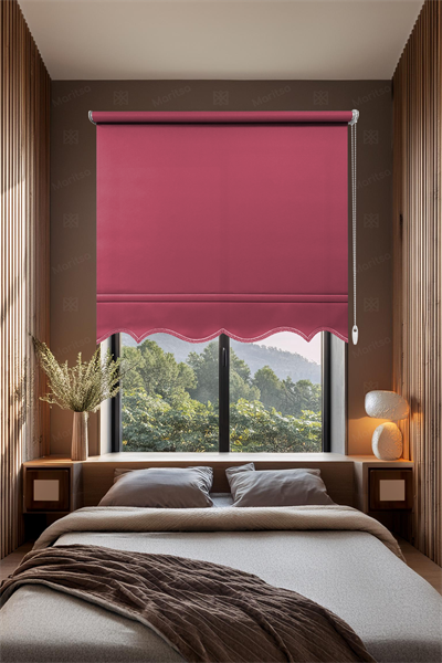 Mat Polyester Ahududu Stor Perde