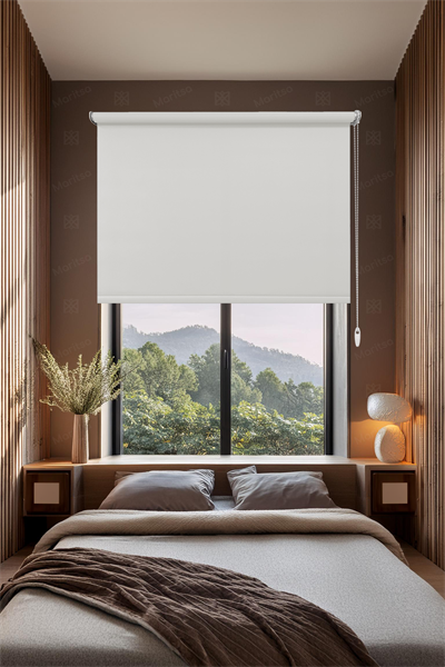 Mat Polyester Ekru Stor Perde