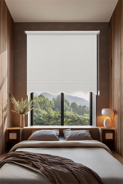 Mat Polyester Ekru Stor Perde