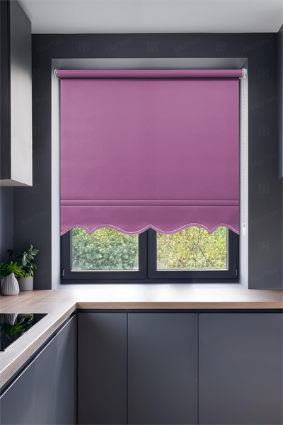 Mat Polyester Erguvan Stor Perde