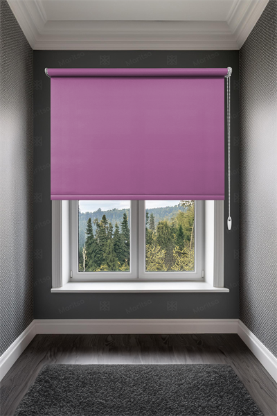 Mat Polyester Erguvan Stor Perde