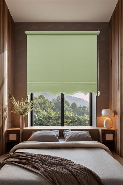 Mat Polyester Fıstık Yeşili Stor Perde