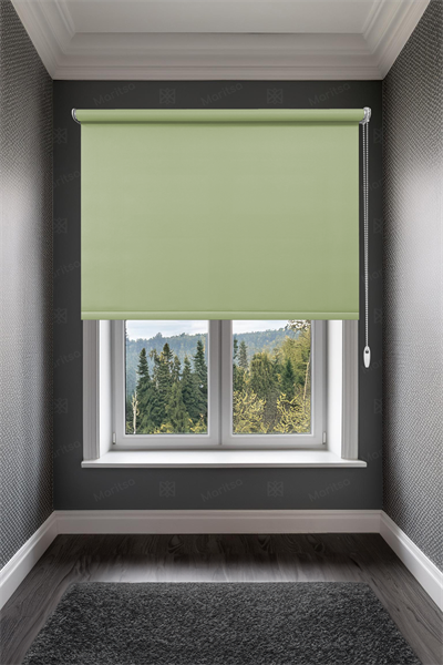 Mat Polyester Fıstık Yeşili Stor Perde