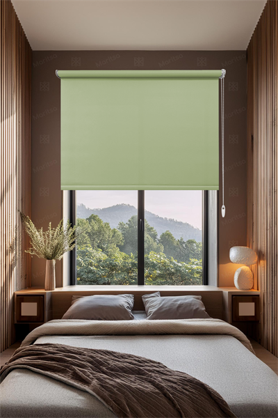 Mat Polyester Fıstık Yeşili Stor Perde