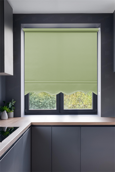 Mat Polyester Fıstık Yeşili Stor Perde