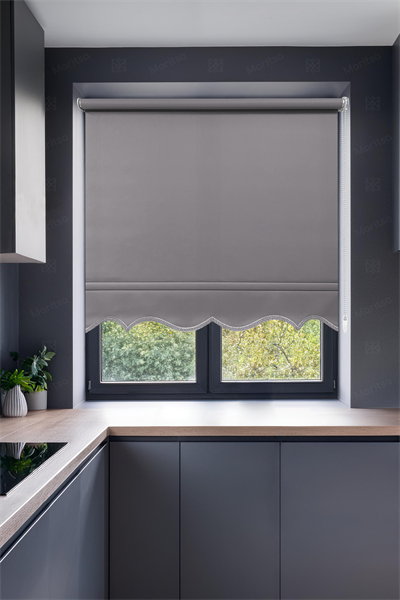 Mat Polyester Gri Stor Perde