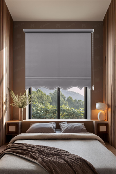 Mat Polyester Gri Stor Perde