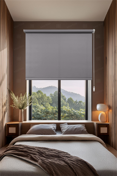 Mat Polyester Gri Stor Perde