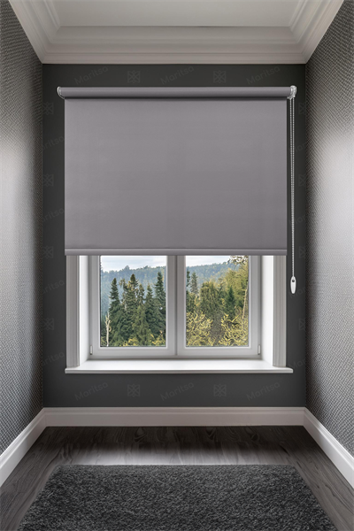 Mat Polyester Gri Stor Perde