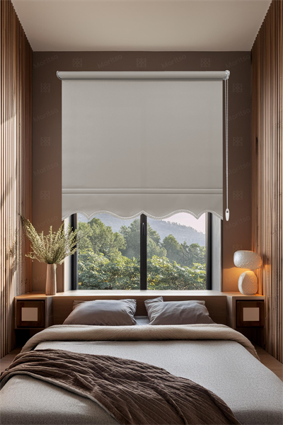 Mat Polyester Koyu Taş Stor Perde